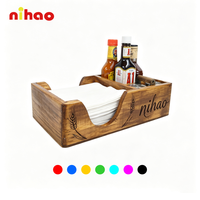 NIHAO Porte-serviettes en bois en gros pour restaurants, cafés, hôtels – Utilisation commerciale sur table
