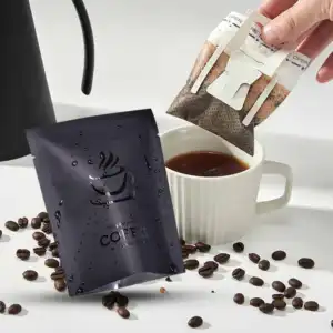 Novo Design Eco Amigável Pequeno Gotejamento Saco De Filtro De Café Vazio Cafe Drip Bag Filtro Pendurado Orelha Brew Saco De Café