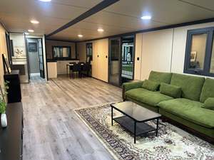 Casa Contenedor Expandible Moderna con Porche de Madera, Mini Casa Prefabricada, Cabañ<span class=keywords><strong>a</strong></span> de Jardín para Vivir al Aire Libre, Casa de Vacaciones, Oficina en Casa - Product Image 6