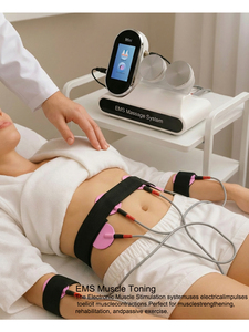 Professional Galvanic Iontophoresis Russian Wave EMS <b>Muscle</b> <b>Stimulation</b> <b>Machine</b> With EMS Suit Underwear Set Home Use - Product Image 2