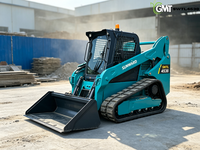 Chargeuse compacte sur chenilles d'occasion SUNWARD SWTL4538, moteur diesel CE EPA EURO 5, pour travaux de construction, avec boîte de vitesses, pompe et roulement.