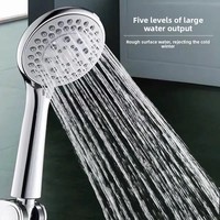 Mitigeur de douche mural à poignée unique en chrome poli, avec douchette à fleur pour baignoire, doux pour les appartements et les hôtels