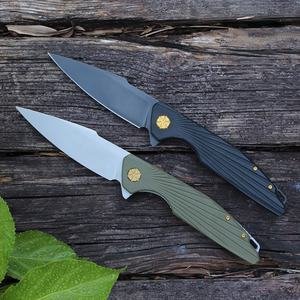 NUEVO 4Cr13 Hoja de acero inoxidable G10 Mango Cuchillo Supervivencia al aire libre Caza Táctico Camping Cuchillo de bolsillo plegable - Product Image 2