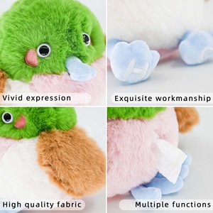 Juguete de Peluche de Diseño, Soporte para Teléfono con Forma de Cuco de <span class=keywords><strong>la</strong></span> Selva, para Coche, Escritorio, Cubierta para Caja de Pañuelos, <span class=keywords><strong>Animal</strong></span> de Peluche Personalizado - Product Image 3