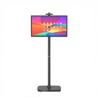 Televisor Inteligente Portátil de 27 Pulgadas, Blanco, Giratorio, con Android 10, Pantalla Publicitaria con Soporte Extraíble, Pantalla Táctil Full HD, Wi-Fi