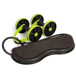 Equipo de entrenamiento para adelgazar, rodillo de doble rueda Abdominal para Fitness profesional, gimnasio, cintura - Product Image 1