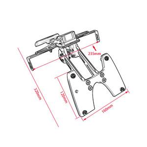 XXUN-Soporte de luz trasera para motocicleta, eliminador de guardabarros para <span class=keywords><strong>Suzuki</strong></span> GSXR600 <span class=keywords><strong>GSXR</strong></span> <span class=keywords><strong>750</strong></span> <span class=keywords><strong>2006</strong></span> 2007 - Product Image 6