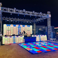Plancher de danse LED radar interactif - Panneaux de location extérieurs P6.25 IP65 pour spectacles de scène immersifs et expériences événementielles
