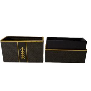 Delicado lujo elegante personalizado resistente artístico Offset impreso tapa Base caja de regalo con logotipo de estampado de hoja de oro - Product Image 6