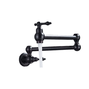 Grifo de cocina de relleno de olla Gourmet de latón de lujo montado en la pared 720 rotación grifo Flexible de ahorro de agua grifo frío - Product Image 1