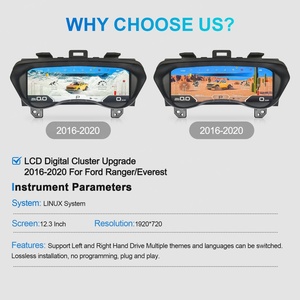 Navihua Virtual Cockpit <b>Car</b> <b>Digital</b> Cluster <b>for</b> Ford Ranger/ Everest 2016-2020 Auto <b>Speedometer</b> LCD Instrument Linux System - Product Image 6