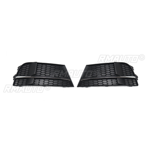 Paire de grilles de phares antibrouillard avant style nid d'abeille pour Audi A3 S-Line 2016-2020 - Product Image 4