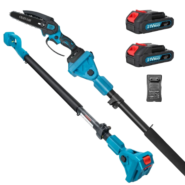 Low Price Industrial Top Handle High Quality 21v Brushed Motor 500W OEM Portable Battery Long Reach 6in Guide Bar Wood Pole