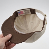 Gorra de béisbol trucker snapback de 5 paneles con visera curva, bordado 3D personalizado, de algodón twill bicolor, estilo A-Frame y corona alta, al por mayor