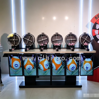 Machine de loterie automatique à 6 classes, machine de loterie électronique de bingo avec écran d'affichage pour tirages au sort et jeux de casino