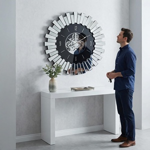 <span class=keywords><strong>Orologio</strong></span> <span class=keywords><strong>da</strong></span> <span class=keywords><strong>Parete</strong></span> di Lusso in Vetro <span class=keywords><strong>a</strong></span> <span class=keywords><strong>Specchio</strong></span> con Ingranaggi, Moderno <span class=keywords><strong>Orologio</strong></span> Scheletrato Silenzioso al Quarzo con Lancette, <span class=keywords><strong>Grande</strong></span> <span class=keywords><strong>Orologio</strong></span> Decorativo <span class=keywords><strong>da</strong></span> <span class=keywords><strong>Parete</strong></span> per Soggiorno e Casa - Product Image 1