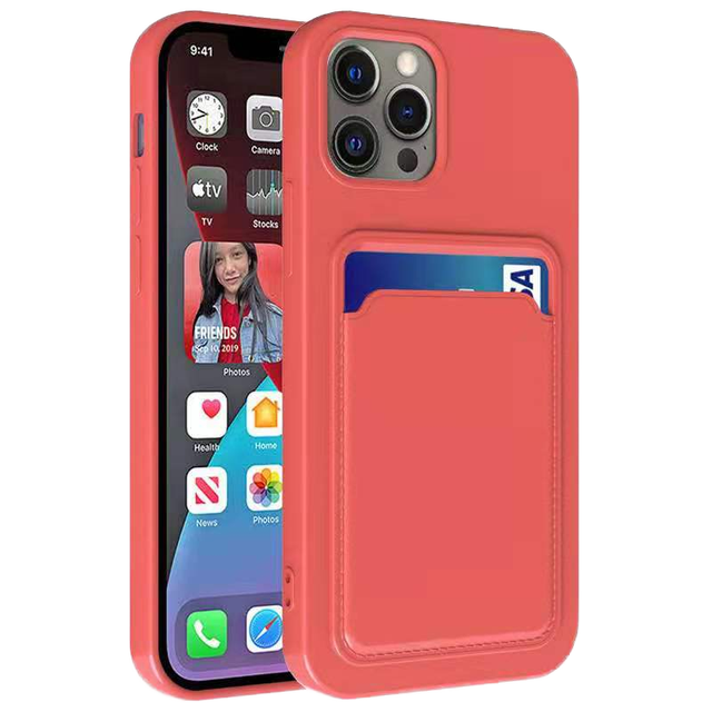Weview Wholesale 1.5mm Candy TPU case with Card Holder case Cover for iphone 17 Air Pro Max