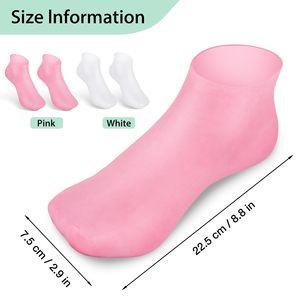Masque hydratant pour les pieds, <span class=keywords><strong>chaussettes</strong></span> <span class=keywords><strong>exfoliantes</strong></span> en silicone, <span class=keywords><strong>chaussettes</strong></span> de protection pour la plage, <span class=keywords><strong>chaussettes</strong></span> <span class=keywords><strong>exfoliantes</strong></span> en silicone pour réparer les pieds secs - Product Image 5