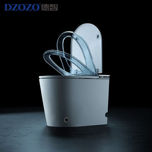 先进的日本智能细长马桶，配有自清洁加热座椅壁挂式夜灯远程坐浴盆盖 - Product Image 5