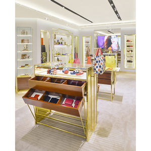 กระเป๋าหนังสำหรับโชว์เคสสีทองเป็นมิตรต่อสิ่งแวดล้อมสำหรับตู้โชว์สินค้าผลิตตามสั่ง - Product Image 2