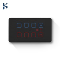 Personnalisable pour Tuya Smart Fan Regulator India 4M Zigbee APP Télécommande Timable Voice Support 10A 240V Smart Glass Touch Pa