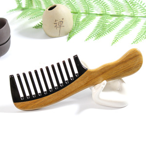 Sandalwood Scalp <b>Massage</b> Hair Brush 15-20Cm For <b>Head</b> Relief And Hair Care - Product Image 3
