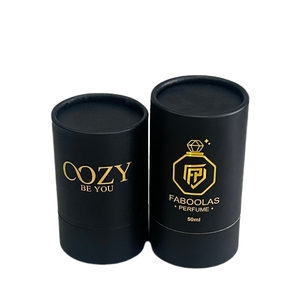 Boîte en carton kraft noire personnalisée pour flacon d'huile essentielle, tube en papier de luxe pour l'emballage d'huile essentielle - Product Image 3