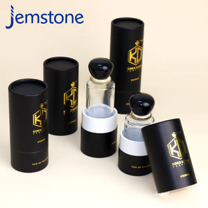 Cylindre cosmétique personnalisé Push Up Produit Boîte de tubes en papier kraft Emballage en feuille d'or Tube en papier noir - Product Image 5