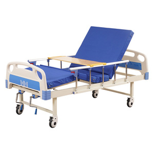 Cama de Hospital Manual Kangluo, Individual/Doble, Ajustable, de Acero Inoxidable, para Cuidado en el Hogar, Uso para Personas Mayores - Product Image 1