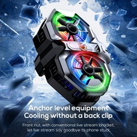 Kipas Pendingin Ponsel MEMO DL21 Radiator Gaming Dual Fan Pendingin HP untuk Live Streaming Vlog Outdoor