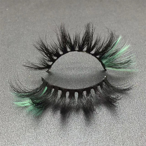 Pestañas de colores brillantes, 25mm, dos tonos, tiras de visón, colorido, espectacular, 3d - Product Image 2