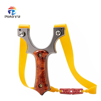 Slingshot de chasse professionnel Piaoyu, nouveau design, en alliage, avec bande plate en caoutchouc résistante, slingshot durable
