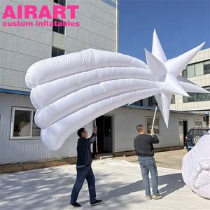Mascota Inflable Personalizada para Desfiles, Marioneta de Estrella Blanca Inflable, <span class=keywords><strong>Marionetas</strong></span> de Estrella Caminantes Inflables - Product Image 3