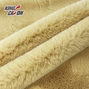 Kingcason Sang Trọng Trung Quốc Vải Bán Buôn Giả Lông Thỏ Vải Tùy Chỉnh Màu Sắc Dài Cọc Lông Thú Vải Mềm Dài Cọc Lông Thú Giả Vải - Product Image 5