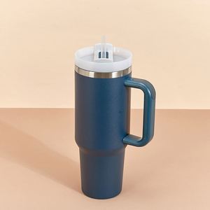 40oz H2.0 <b>Handle</b> <b>Travel</b> Car <b>Mug</b> Vacuum Tumbler Lid Straw Non-Slip ODM OEM Custom Color - Product Image 6