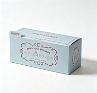 Boîte cadeau en papier imprimé rétro française, boîte à dessert pliable pour bonbons, biscuits, friandises, emballage pour fêtes et cadeaux de fête