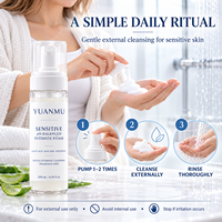 Mousse Intime pH Équilibré Sans Parfum pour Peaux Sensibles, Nettoyant Intime Vulvaire, Marque Privée OEM ODM