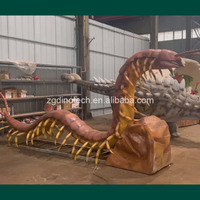 Modèle d'animatronique géant interactif de centipède pour exposition, idéal pour les aires de jeux pour enfants ou comme robot insecte mobile de grande taille pour l'extérieur, à vendre.