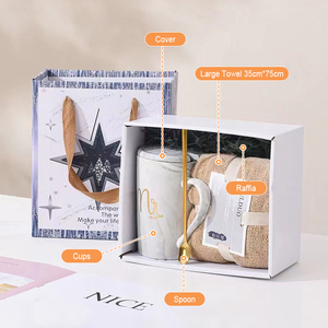 Set <span class=keywords><strong>Regalo</strong></span> <span class=keywords><strong>per</strong></span> <span class=keywords><strong>San</strong></span> <span class=keywords><strong>Valentino</strong></span> e Matrimonio <span class=keywords><strong>per</strong></span> Ospiti, Compleanno, Souvenir con Tazza, Asciugamano <span class=keywords><strong>per</strong></span> <span class=keywords><strong>Lei</strong></span>, Donna e Damigella d'Onore - Product Image 2