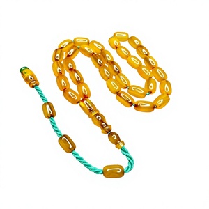 Élégantes perles de prière islamiques en résine écologiques faites à la main, chapelet musulman Misbaha pour la prière quotidienne - Product Image 1