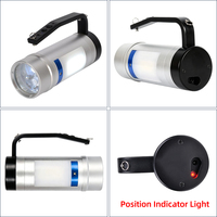 Lampe de recherche LED portable Foxhawk, lampe de secours pour interventions d'urgence, étanche IP68, rechargeable, portée du faisceau 200M+