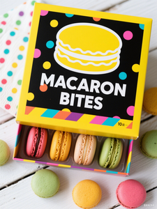 Macaron Hộp quà tặng với cửa sổ rõ ràng để lưu trữ sử dụng hoàn hảo cho các bên và các sự kiện đa màu 3/5/10/20 Macarons mỗi hộp - Product Image 4