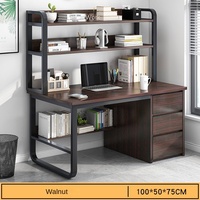 Escritorio de Madera Minimalista con Altura Ajustable, Cajón Integrado y Estructura de Acero para Oficinas Domésticas Compactas, Venta al Por Mayor