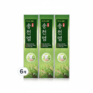 MedianSongcheon dentifricio alle erbe 120g 6 confezioni di menta aromatizzata per denti sensibili per bambini e alberghi - Product Image 1