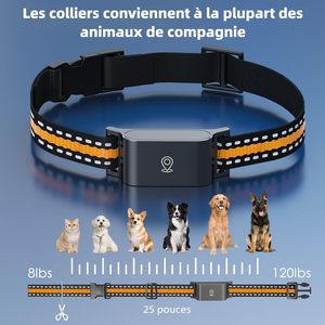 Collier GPS Elecpet pour animaux de compagnie : localisation en temps réel pour prévenir la perte avec historique de trajectoire, sans abonnement mensuel, pour chiens et chats - Product Image 5