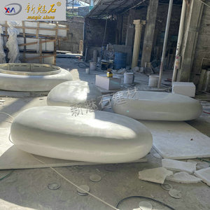 Nuevo Banco Curvo Moderno Magic Stone UHPC de 3 cm de Grosor, Resistente a la Corrosión, Combinación de Asientos para Patio Exterior - Product Image 1