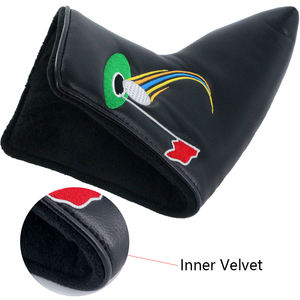 Copritesta per Putter in Pelle PU Personalizzato OEM ODM con Design 'Hole In One', Accessorio Regalo per Prestazioni Professionali nel Golf - Product Image 2