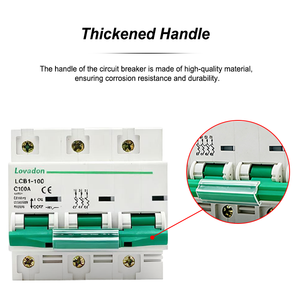 Миниатюрный выключатель <span class=keywords><strong>MCB</strong></span>, LCB1-100 400 В, 4P, цена, размыкающая способность 10 кА, мини-выключатель - Product Image 5