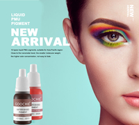 Goochie Nouveau Pigment de Maquillage Permanent Micro-Permanent à Texture Aquatique pour Sourcils, Lèvres et Eyeliner – Encre de Tatouage