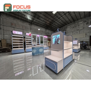 Modern Shop Interior Eco Material Commercial Furniture End To End Solution Makeup Store Interior Design - Product Image 5